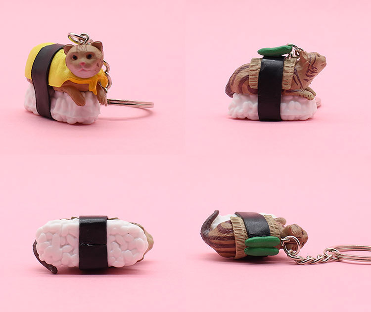 Cartoon Wind Kat PVC Unisex Tas Hanger SLEUTELSPEELGOED display picture 2