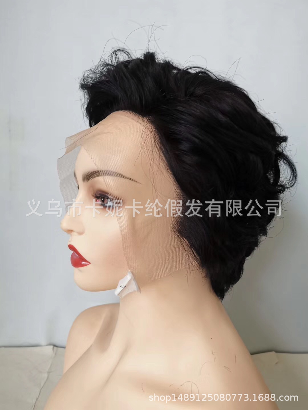 Retro estilo encaje cabello corto cubierta de cabello red de cabello gran cubierta de cabello rizado almohadilla cubierta de cabello alta