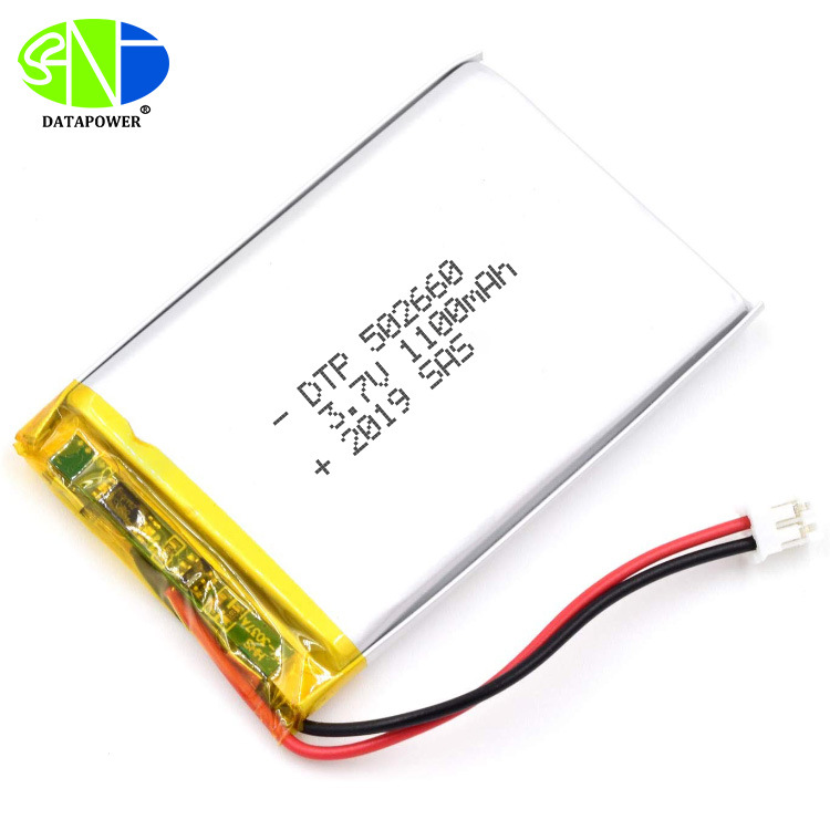 DTP502660 3.7V 1100mAh 蓝牙音箱LED灯聚合物锂电池