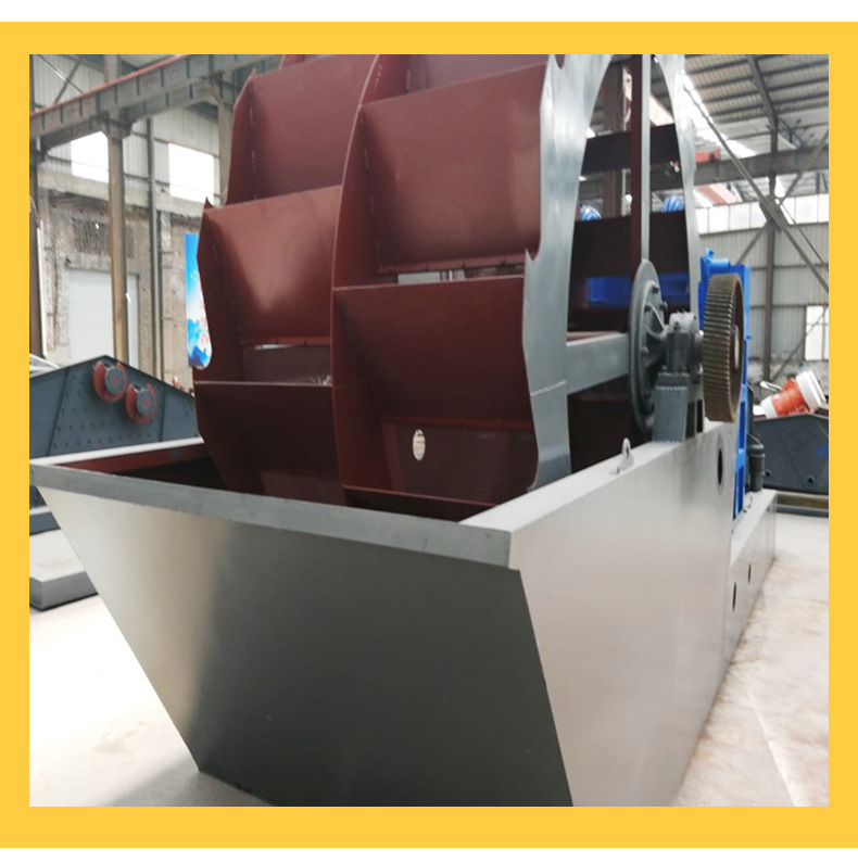 矿用水轮洗砂机 建筑工地用洗砂设备 轮斗冲孔筛网板轮式洗砂机