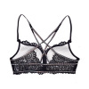 Black lace wireless bra for princess, tube top, bra top