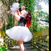 亲子裙欧美时尚半身裙 纱裙 成人 TUTU蓬蓬裙 母女装亲子纱裙