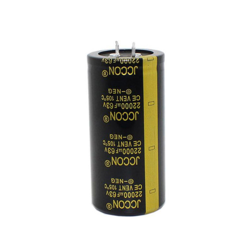 Factory direct power supply capacitor 63V 22000uf JCCON black gold audio amplifier wire cutting machine capacitor 35x70