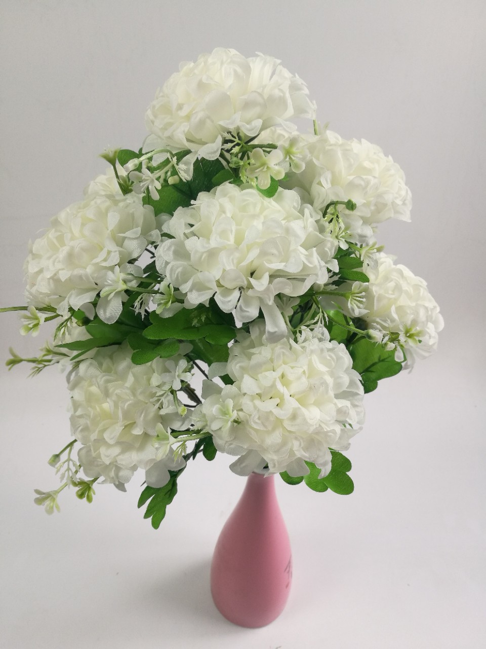 12 flores de seda de flores de crisantemo de borde inverso flores de imitación flores de imortalidad flores artificiales