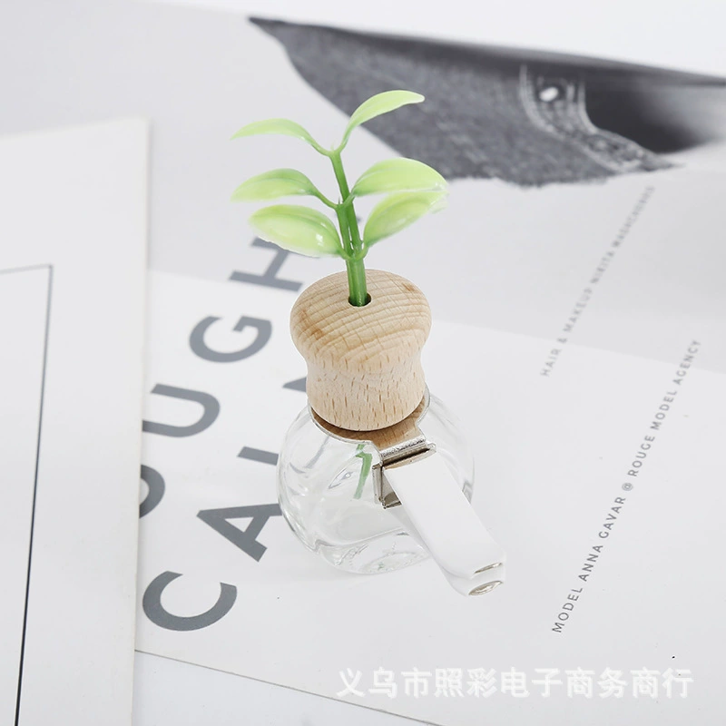 Новый прозрачный стеклянный автомобильный Ароматерапевтический флакон автомобильный Кондиционер на выходе флакон духов травы духи оптом