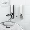 Telescoping Invisible door Shower Room Wall mounted fold Clothes drying pole multi-function travel Coat hook Clothes hanger