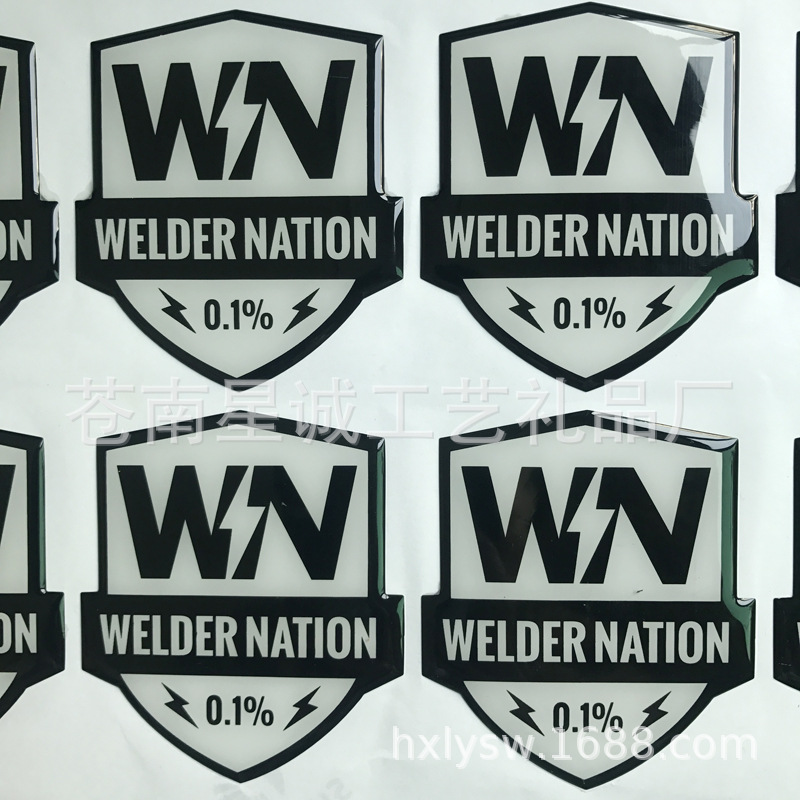 制作异形水晶滴塑 丝印PVC滴胶标贴 创意异形水晶贴纸