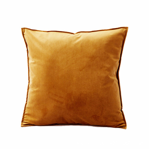 Solid color velvet sofa pillow case wholesale office nap pillow pillow with corporate logo printed on dropshipping