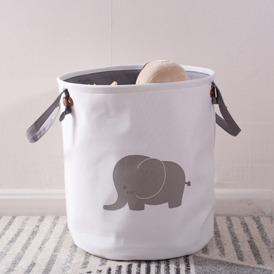 加厚EVA可折叠脏衣篮卡通脏衣篓家居洗衣篮玩具收纳筐布艺收纳桶|ru