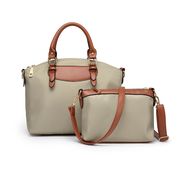 502g Weight Polyester Lining Material Zipper Closure Type Single Shoulder Strap Strap Type Bag Sets Bags Type Solid Color Pattern Fashion Style Square Shape Khaki, Red, Blue, Black Color Large Size Large Fashion Bag Sets 24