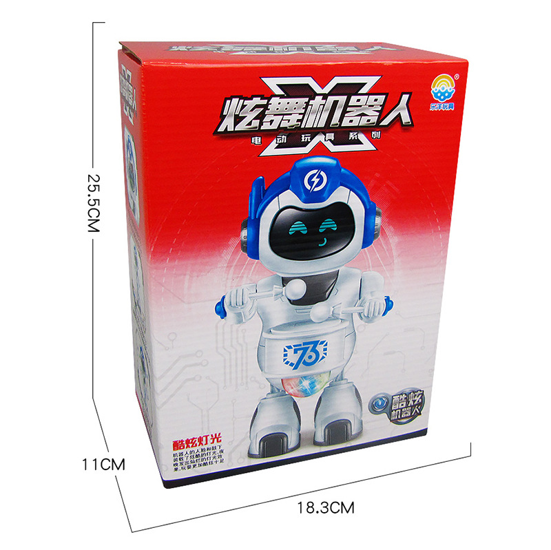 Espacio educativo de los niños baile robot eléctrico feliz pequeño tambor columpio mano luz música puesto Venta caliente Juguetes