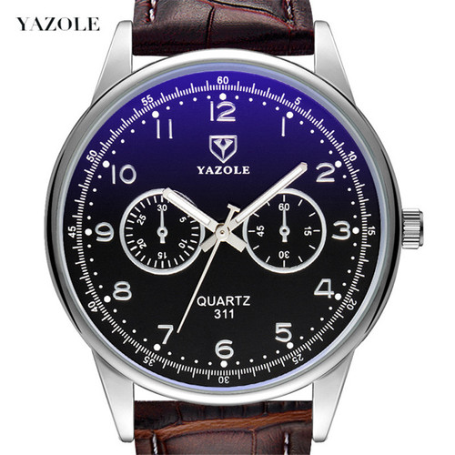YAZOLE 315 business fashion belt men's watch simple watch men's waterproof quartz watch men watches