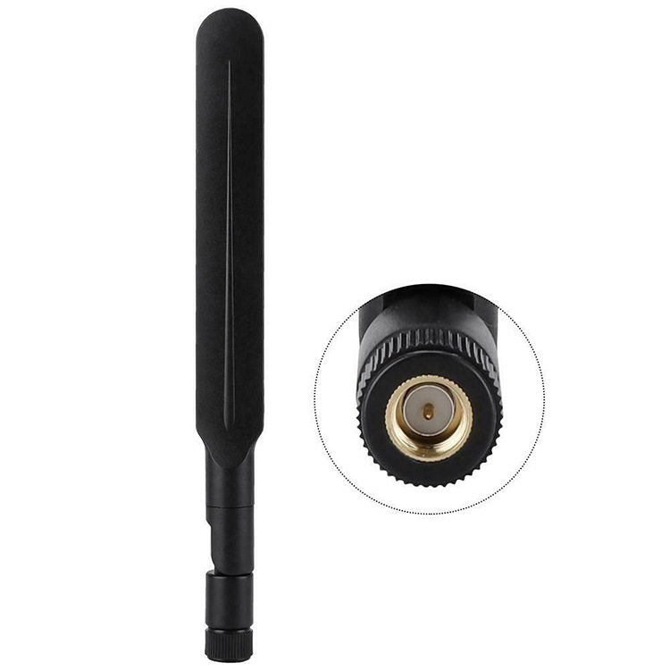 4G外置模块船桨天线 羽毛胶套天线SMA镀金内针 7DB全向天线
