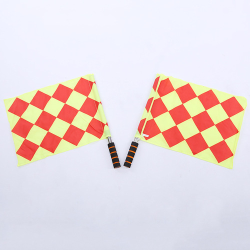 Start flag, athletics referee, boundary flag, boundary flag referee, hand flag, football training equipment, command, railway signal flag
