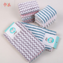 巾派三條裝廚房家務清潔布 珊瑚絨條紋25*25強吸水易清洗