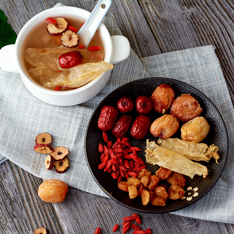 广花女人滋补汤料包花胶桂圆红枣枸杞靓汤中餐炖品材料药膳包|ru