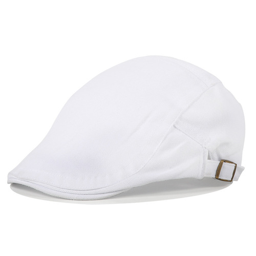 British style men's forward hat wholesale autumn and winter casual all-match cotton duck tongue sun hat beret for men