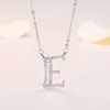 Wife's romantic travel same silver -plated DIY your name My surname 26 English letters and female necklaces