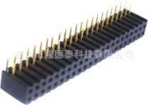 2.0mm双排单侧插排母 塑高7.2mm 塑宽4
