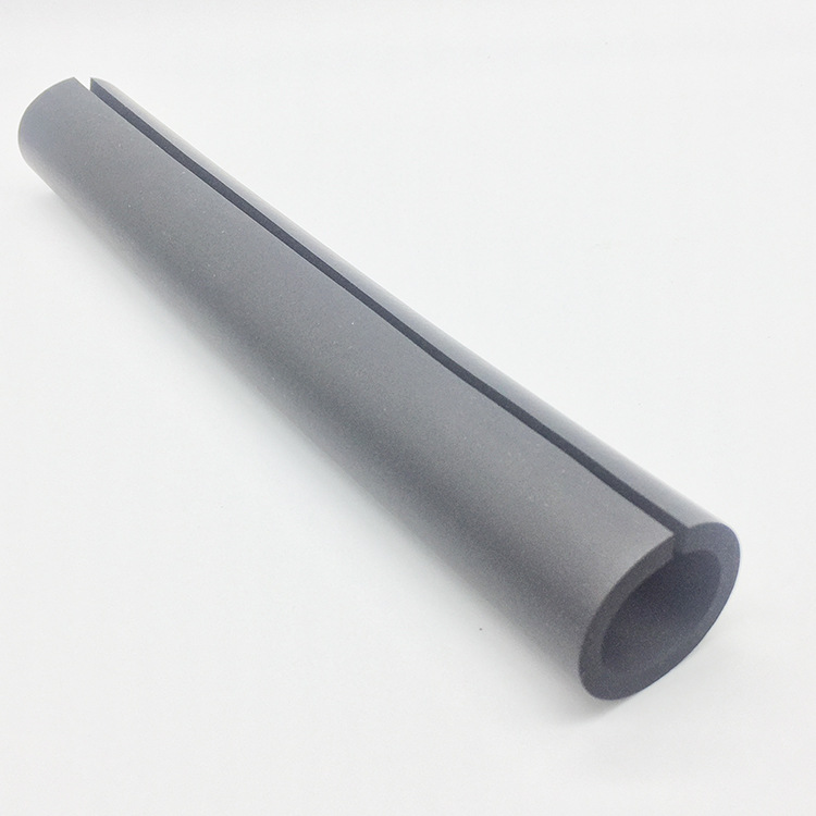 B1级橡塑保温管批发高密自粘铝箔橡塑管气泡开口橡塑海绵管