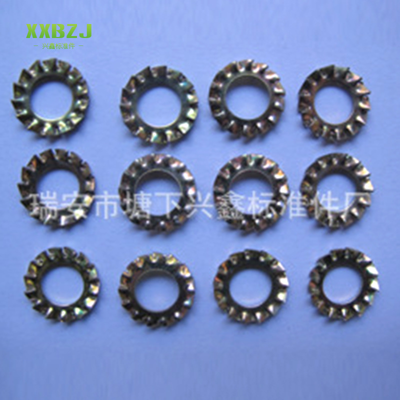 厂家供应 内外锁紧垫圈 内锯齿外齿外锯齿锁紧金属垫圈批发