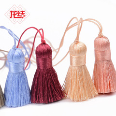 Dragon Knot Factory Wholesale Short Tassel 3.5cm Hanger Hand-woven Accessory Multi-color Small Earrings Dye-resistant