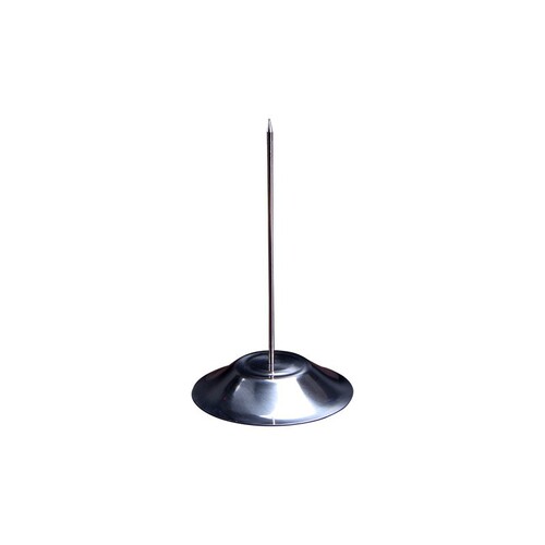 Stainless steel inserter menu receipt fork single-pin office kitchen bill summons signature cashier note clip ticket nail holder