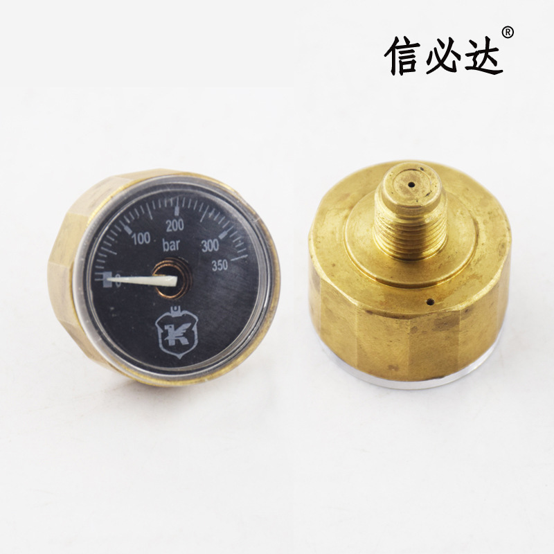 3000psi 5000psi 250 350 miniature Noctilucent Pressure gauge Black pressure gauge