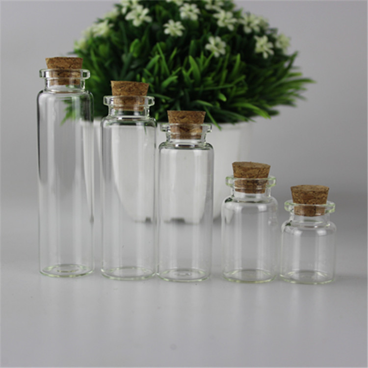 批发直径30mm小号玻璃瓶 许愿漂流瓶 糖果分装瓶  软木塞定制logo