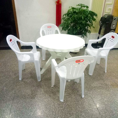 天裕廠家批發塑料桌椅戶外大排檔燒烤靠背椅沙灘夜市啤酒桌椅組合