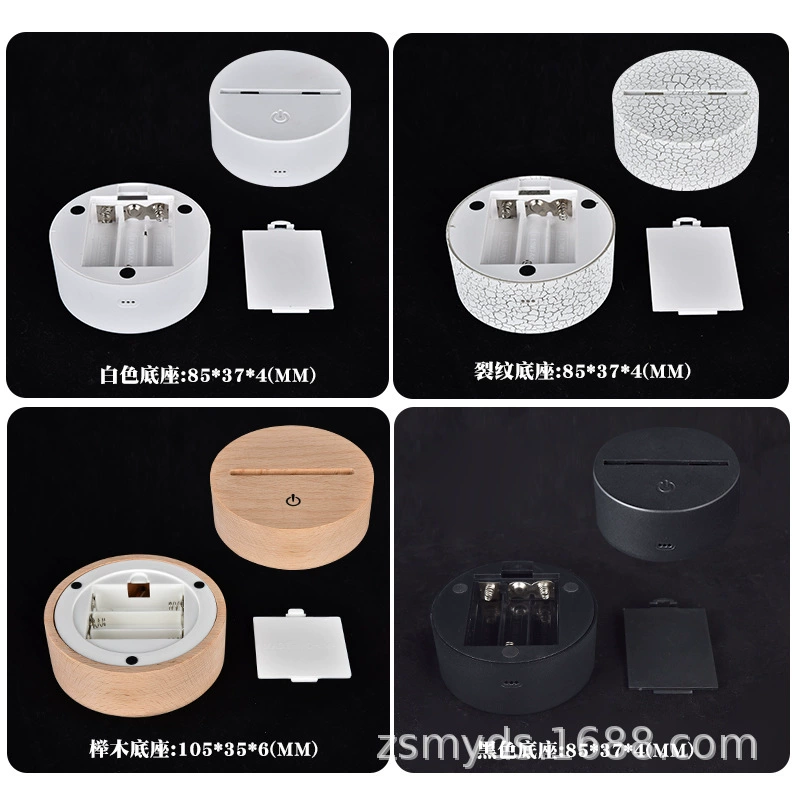 Картинка LED ночник мультфильм, трехмерная настольная лампа с проектором, 3D