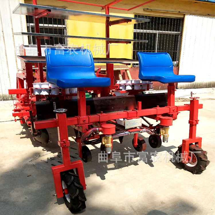 甜菜移栽机 西蓝花插秧机多功能起垄旋耕覆膜移栽机