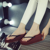 Summer flip flops, non-slip slide, beach slippers platform, Korean style