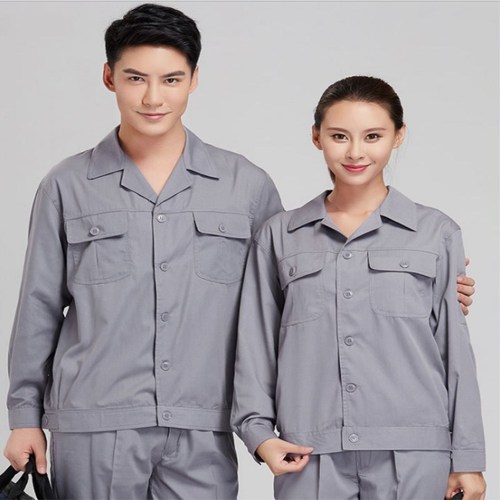Summer thin long-sleeved construction site workwear set for men, factory workshop workers, wear-resistant labor protection clothing