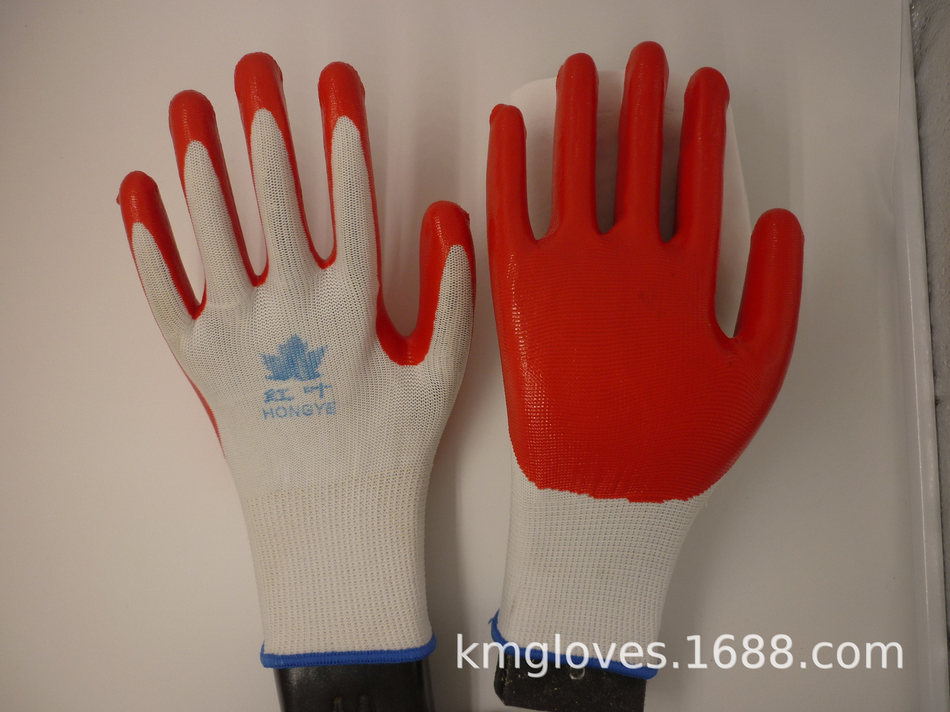 科敏劳保手套N518丁腈浸胶薄款防护手套耐磨防滑耐酸碱劳保手套