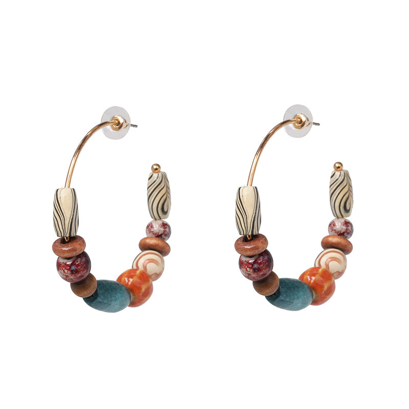 Vibrant Bohemian Ear Studs