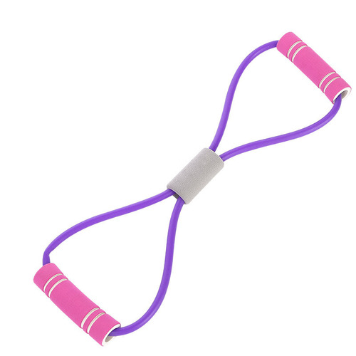 Eight-shaped tensioner for women, figure-8 tensioner, latex men's and women's shoulder-opening arm elastic rope home training back and chest expansion
