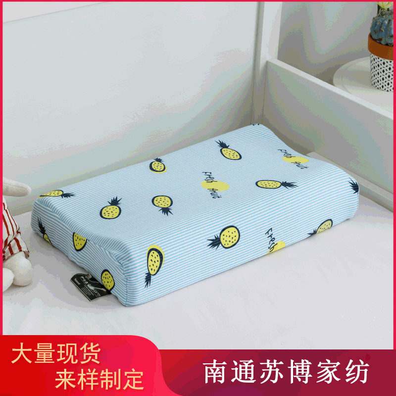 children's rectangular organic cartoon cotton soft pillow for…