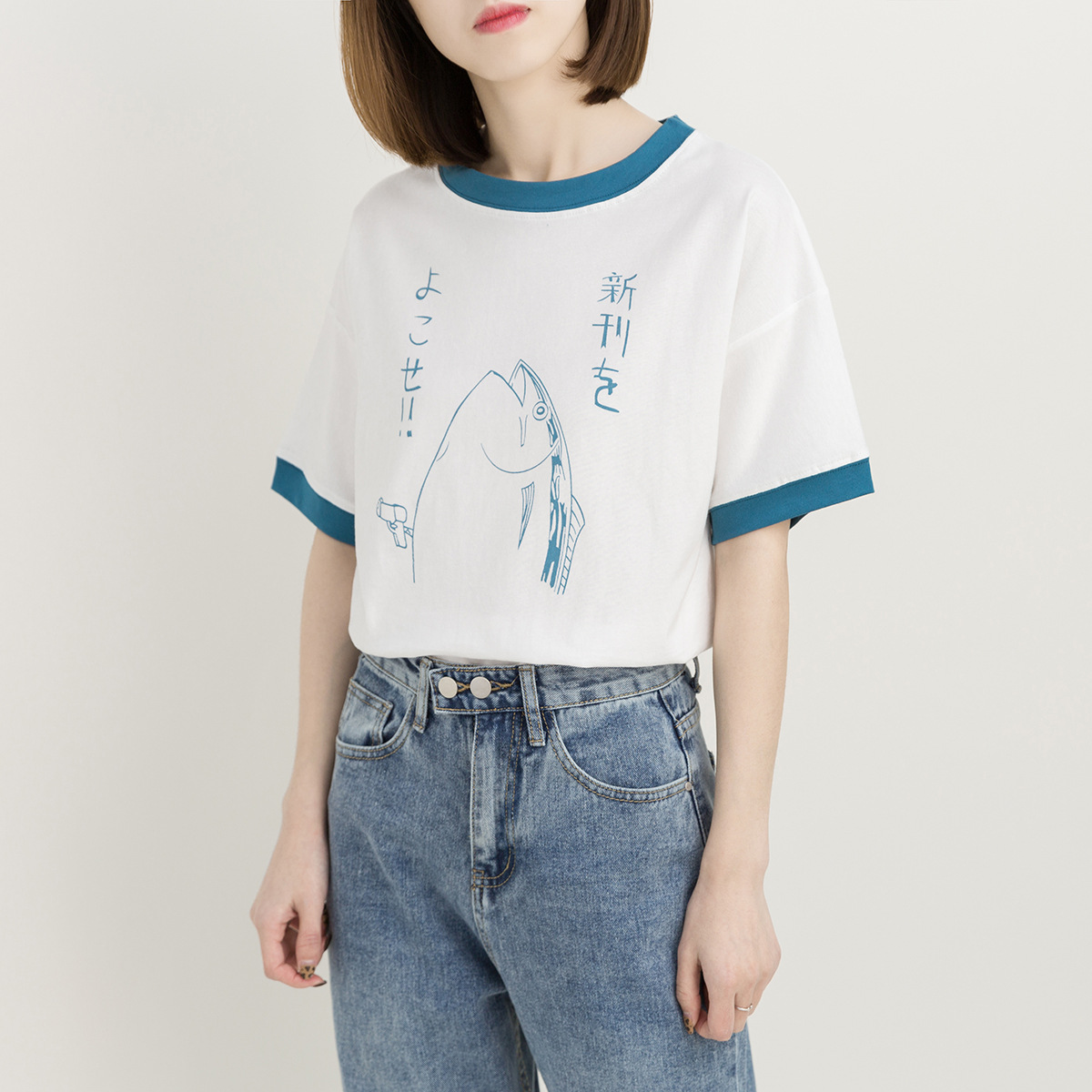 T shirt femme HAOYUE en Coton - Ref 3315399 Image 5