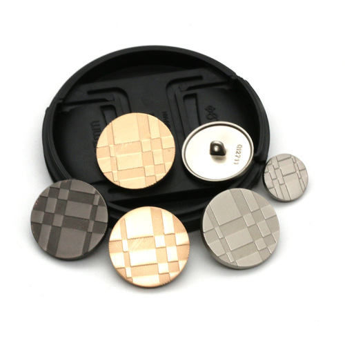 Factory supply suit metal buttons flat round buttons for coats trench coats woolen cardigans suits decorative buttons for women