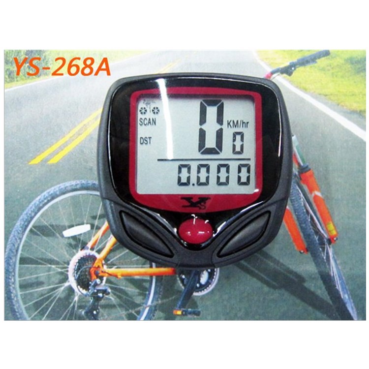 YS268A english Mountain bike waterproof Riding Stopwatch Odometer SD-548B Bicycle Counter