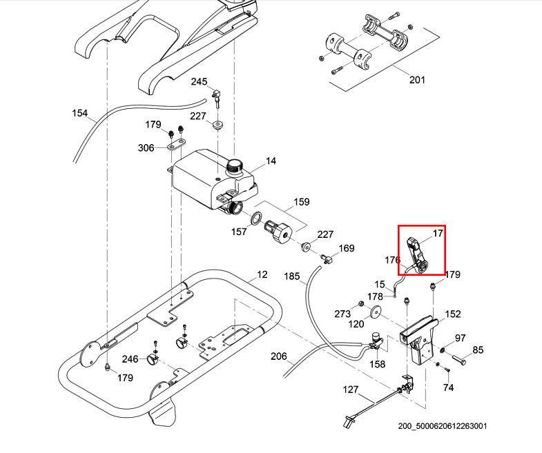 德国威克诺森  BS60-2冲击夯 油门把手  0118148  支持混批