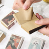 The match box retro mini -creative cowhide paper can be signed by the tortoise.