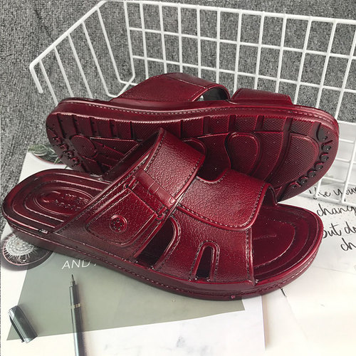 Slip-resistant and wear-resistant oil-soap slippers Wuzhuan slippers for men wholesale blown soles direct sales summer new style