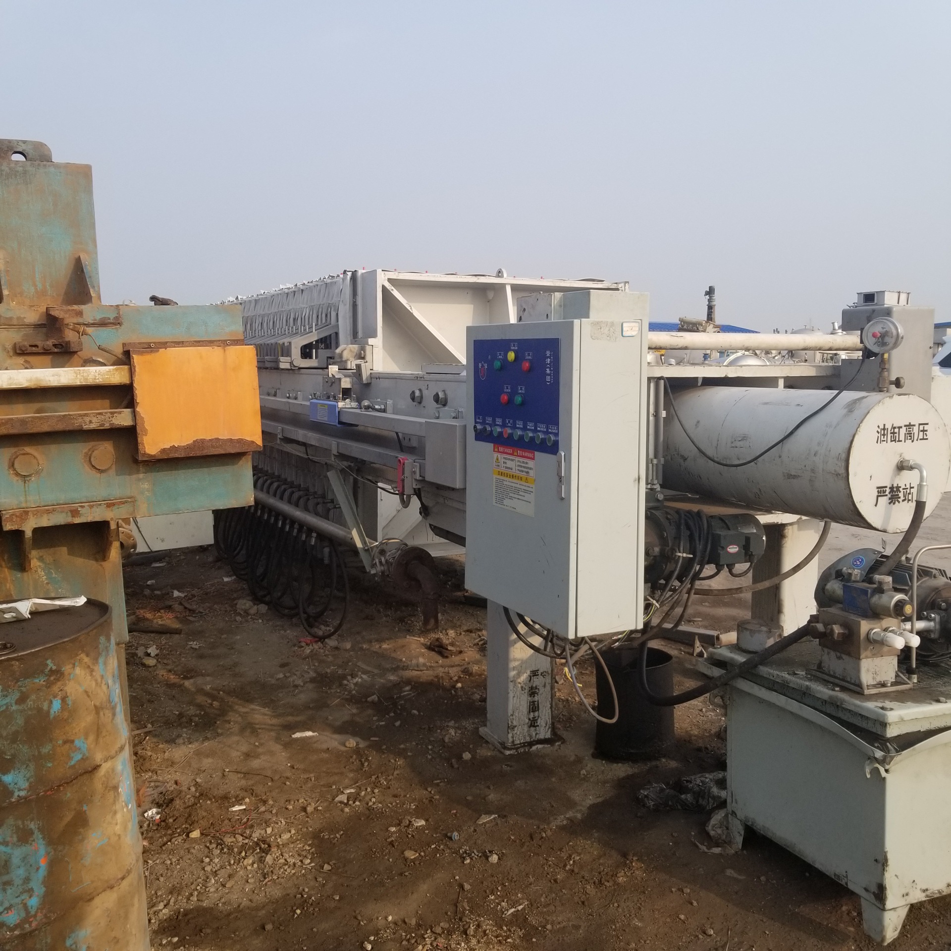 二手压滤机 程控隔膜压滤机 300平方 二手厢式压滤机 板框