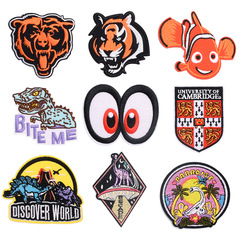 Fashionable luxury dinosaur animal combination DIY patch, high-end clothing accessories badge, hat emblem patch