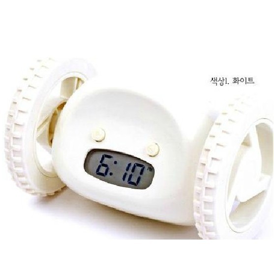 Running Alarm Clock Escape Electronic Alarm Clock Lazy Snooze Mobile Wheel Hidden Cat Creative Gift Clock Cross Border