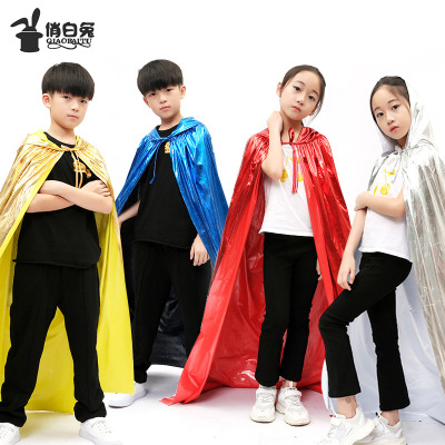 Halloween Costumes cos show adult Vampire Cape children Magician Death Witch Gilding cloak