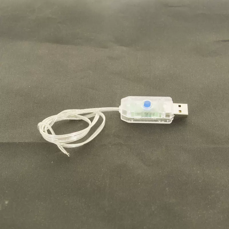 插头铜线灯串配件 8功能串灯USB爆炸灯烟花造型灯串