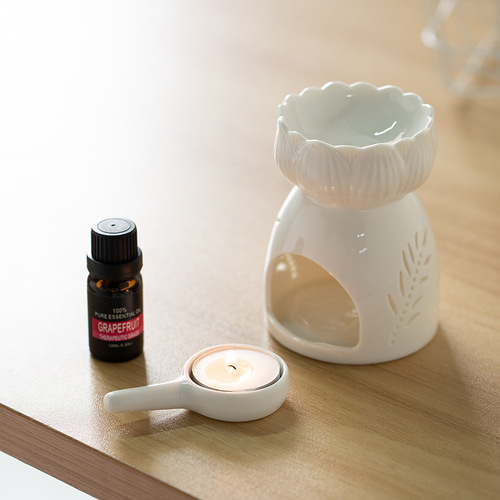 Cross-border stable supply aromatherapy lamp essential oil lamp bedroom candle household essential oil aromatherapy ceramic incense burner aromatherapy burner